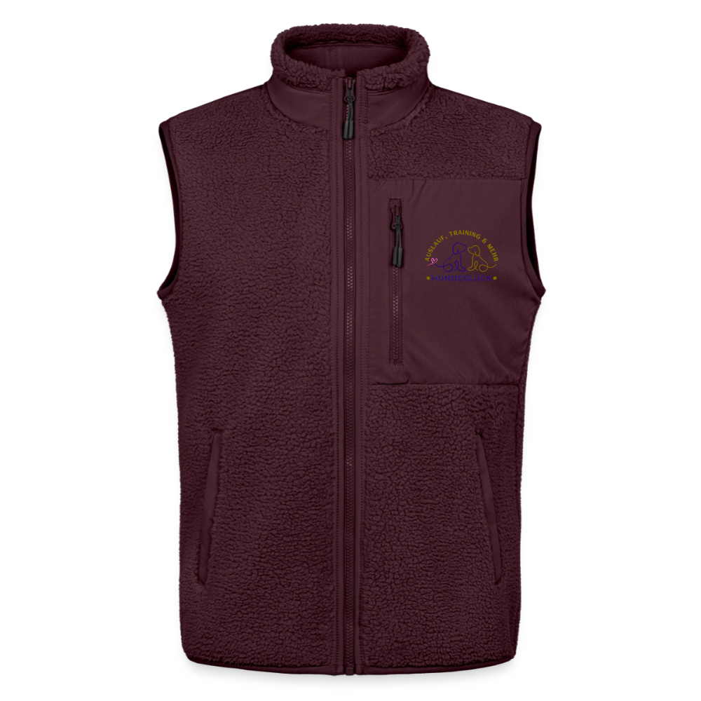 Hundeglück Unisex Sherpaweste von Stanley/Stella - Maroon