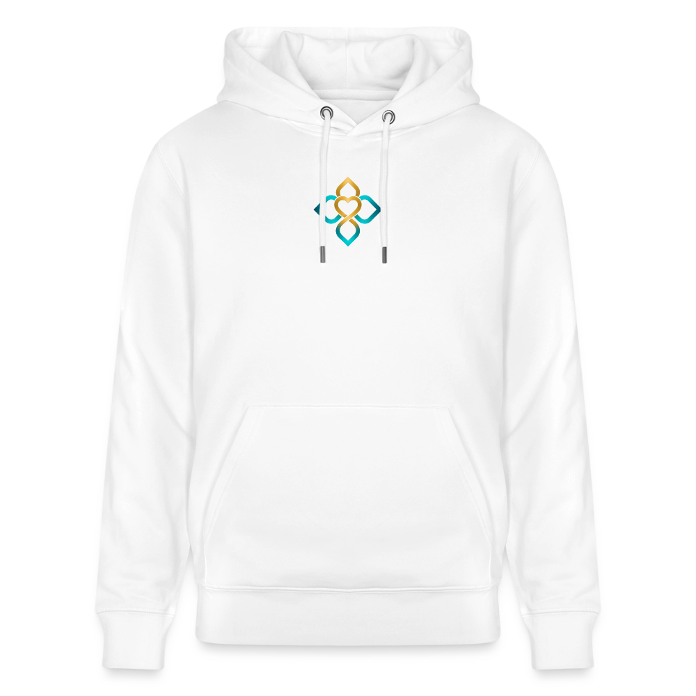 Unisex Bio-Hoodie FRIEDEN BEGINNT IN MIR. - Weiß