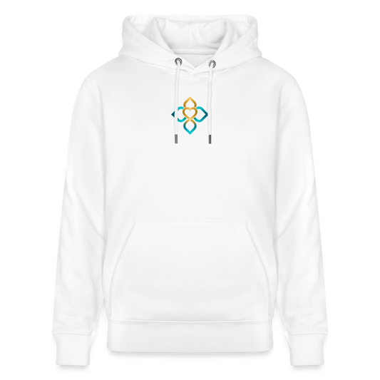 Unisex Bio-Hoodie FRIEDEN BEGINNT IN MIR. - Weiß