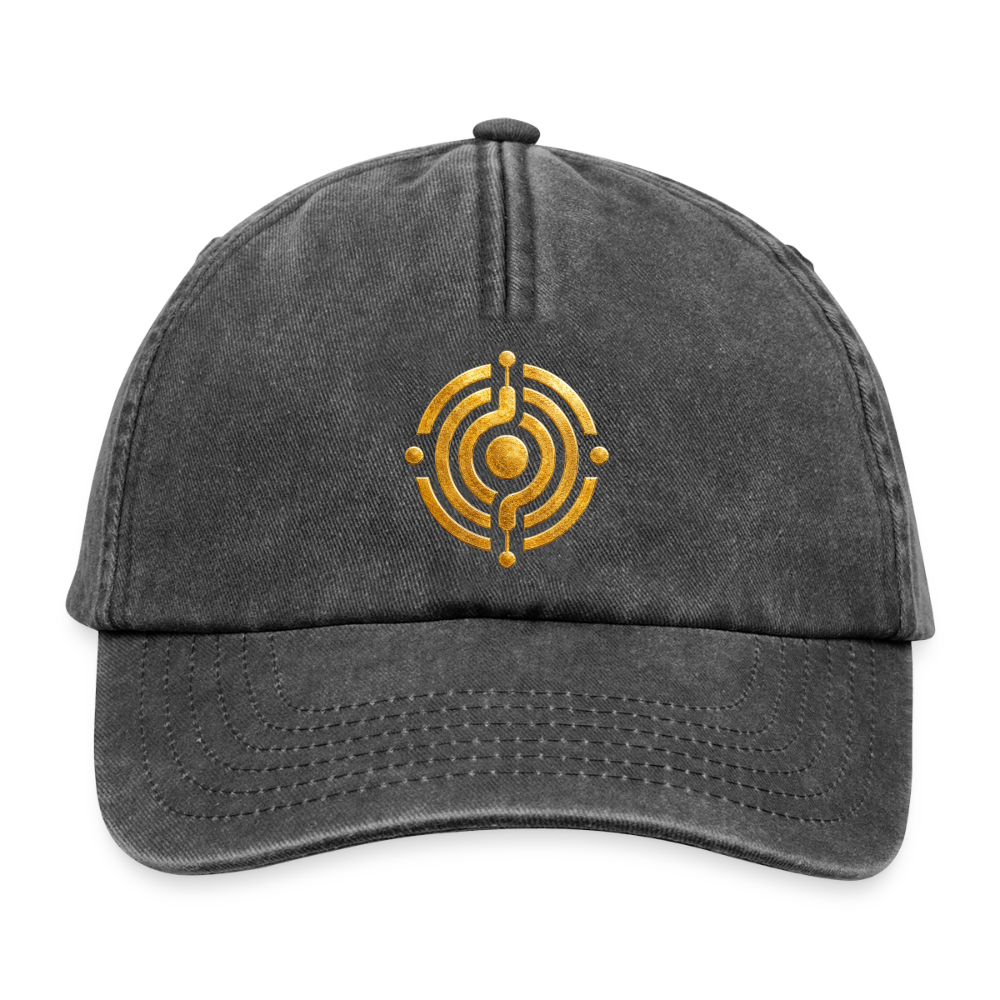 Relaxed Vintage Cap Symbol Effatá - Vintage Schwarz