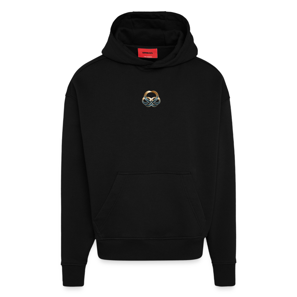 chiSign Heavyweight Oversized Organic Hoodie Made in EU - SOLID BLACK