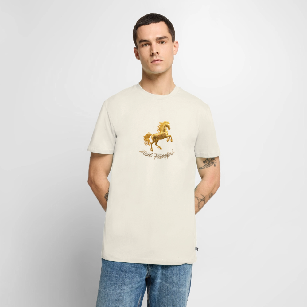 Feuerpferd Bio Männer Premium T-Shirt - Naturweiß