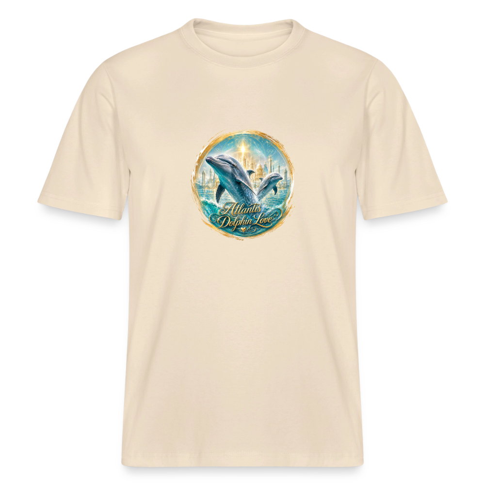 Unisex Organic T-Shirt Atlantis Dolphin Love - Natur