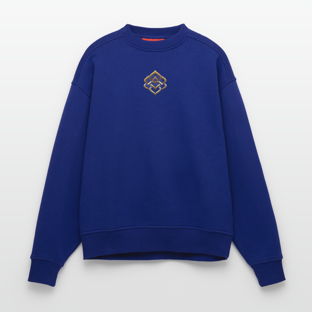 chiSign Quantenlicht Symbol Heavyweight Oversized Organic Crew Neck Made in EU - Iconic Blue