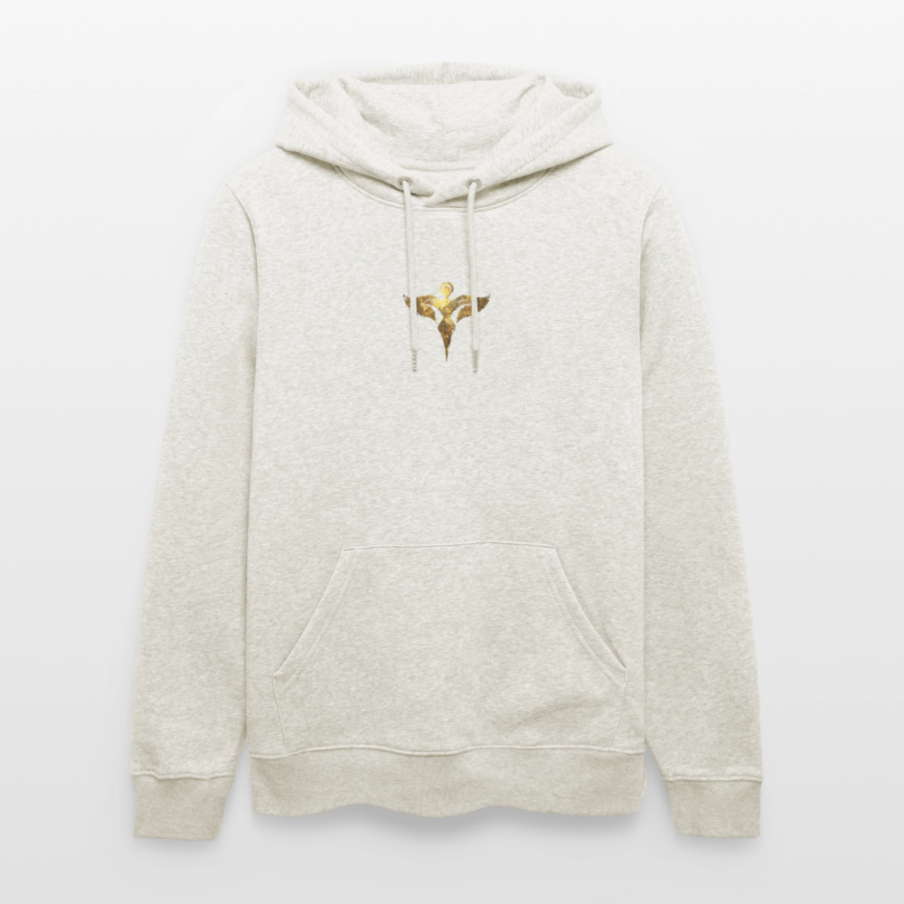 Unisex Bio-Hoodie hochwertig " Gaia" - Beige meliert