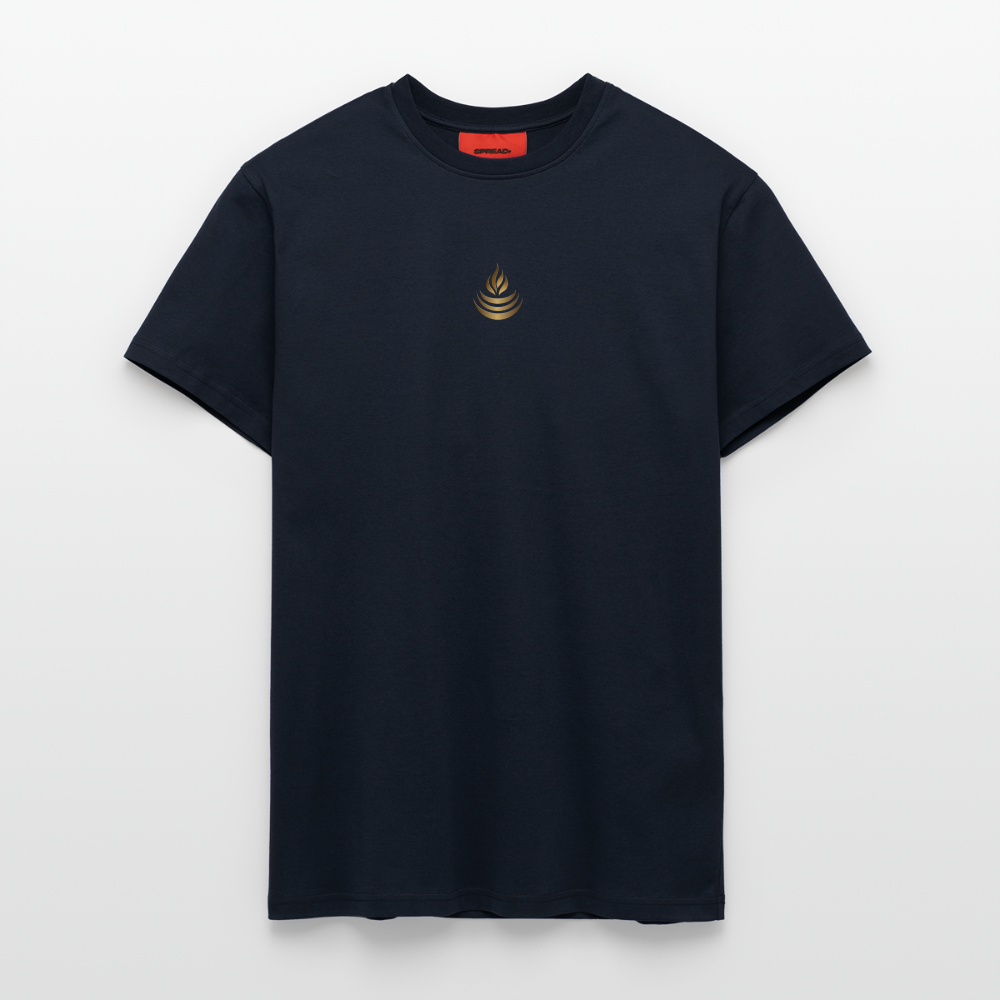 chiSign Quantenheilsymbol  "Reichtum & Erfolg"  Druck VS / RS Organic Relaxed T-Shirt Made in EU - DARK NAVY