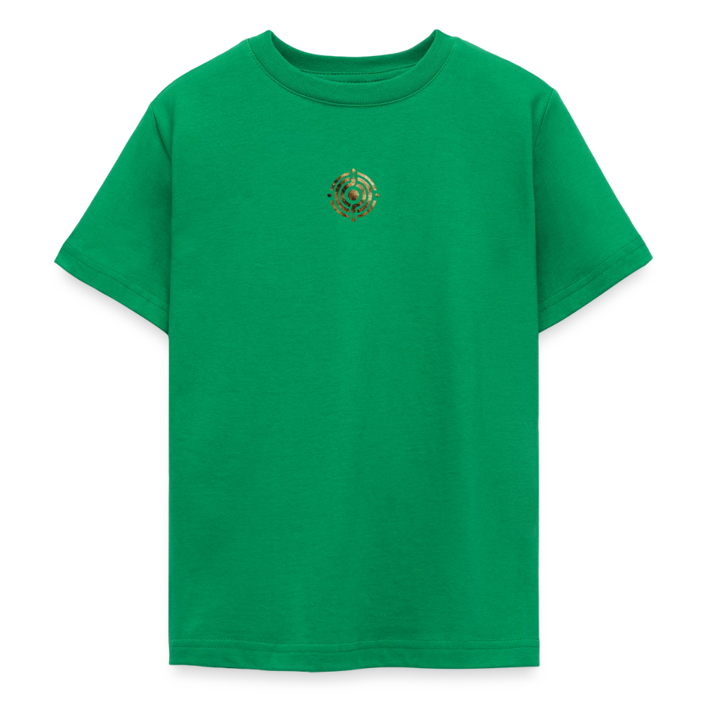 Teenager T-Shirt "Effatá" Rückseite "Die stille Kraft für den inneren Frieden." - Kelly Green