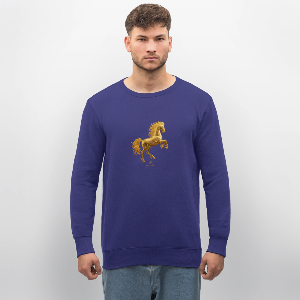 Unisex Bio-Sweatshirt "Feuerpferd" - Dämmerung