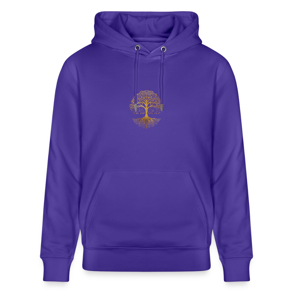 Unisex Bio-Hoodie "Weltenbaum" - Purple Love 