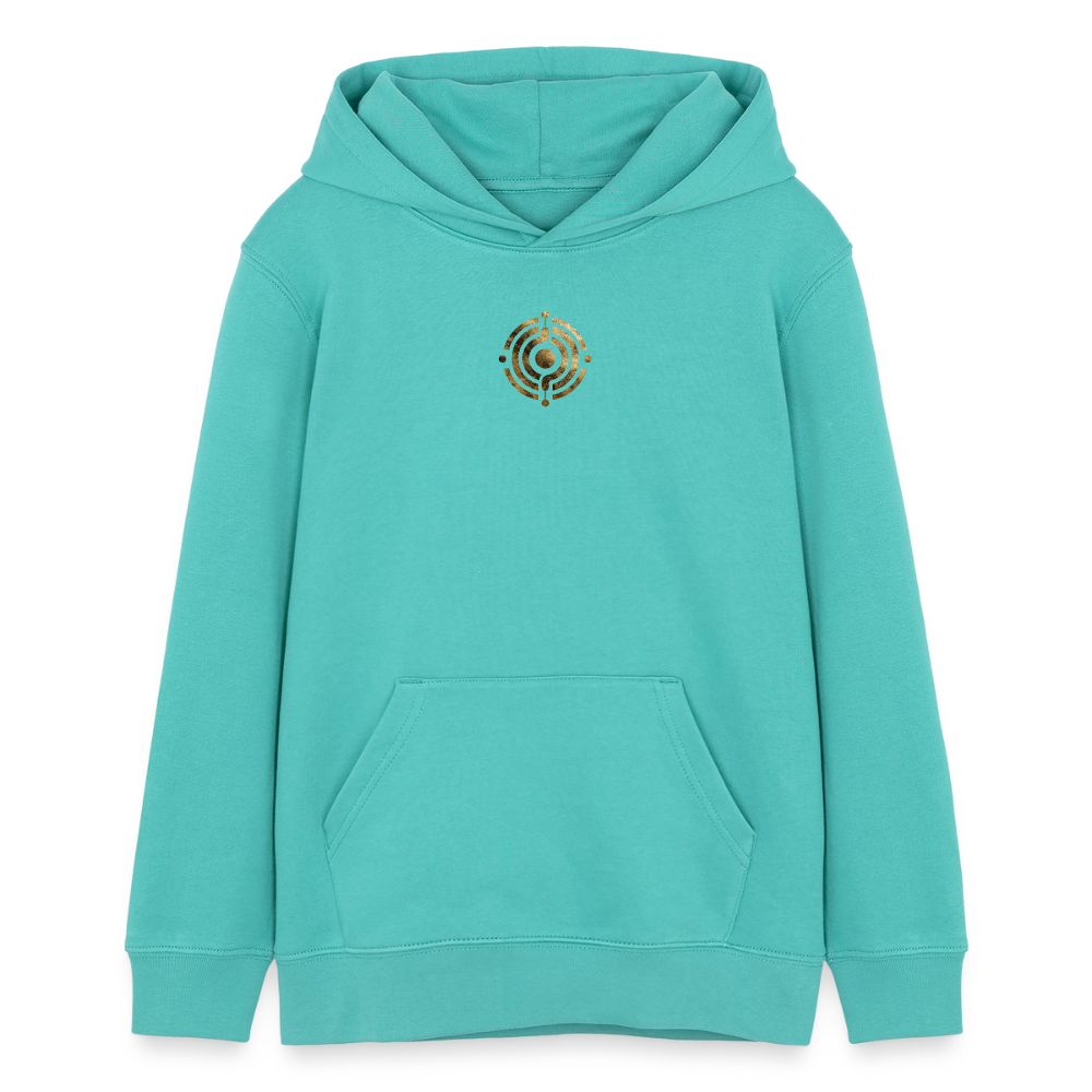 Teenager Organic Hoodie Mini Cruiser "Monade - Poolblau