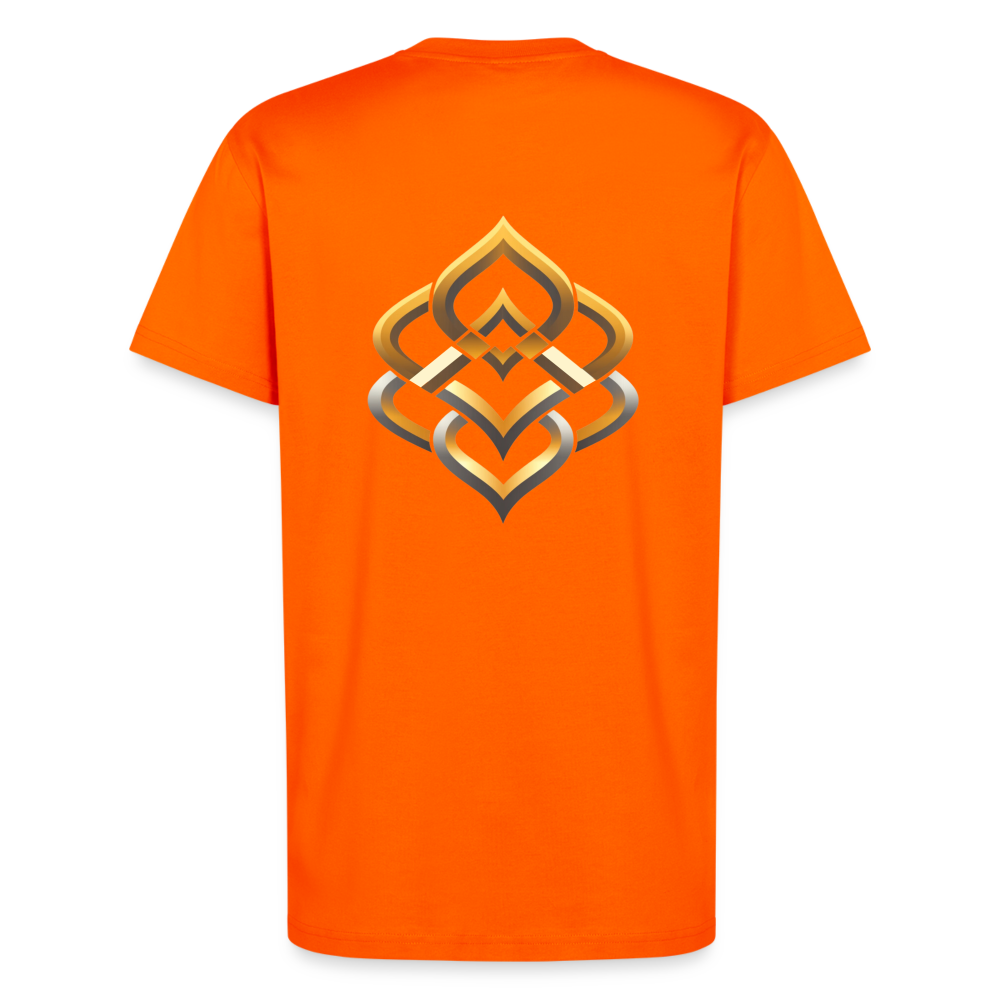 chiSign Organic Relaxed T-Shirt Made in EU - SUNSET ORANGE