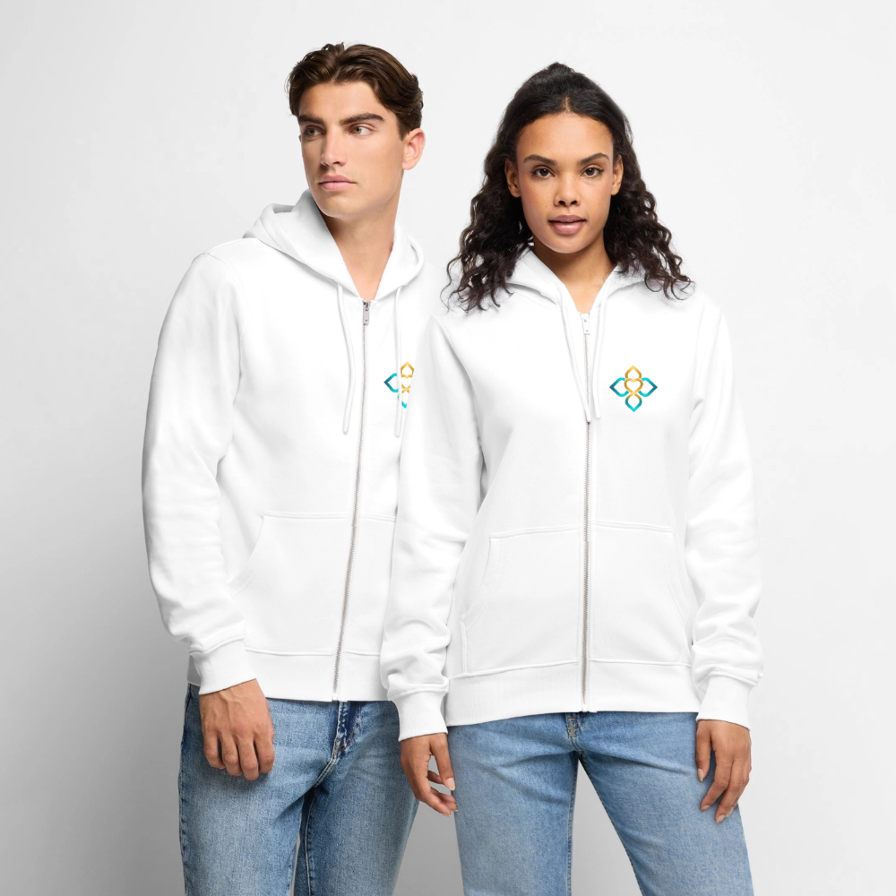 Unisex  Premium Kapuzenjacke HO’OPONOPONO - Weiß