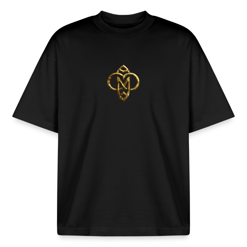 Heavyweight Unisex Bio T-Shirt "Höchste Monade" - Schwarz