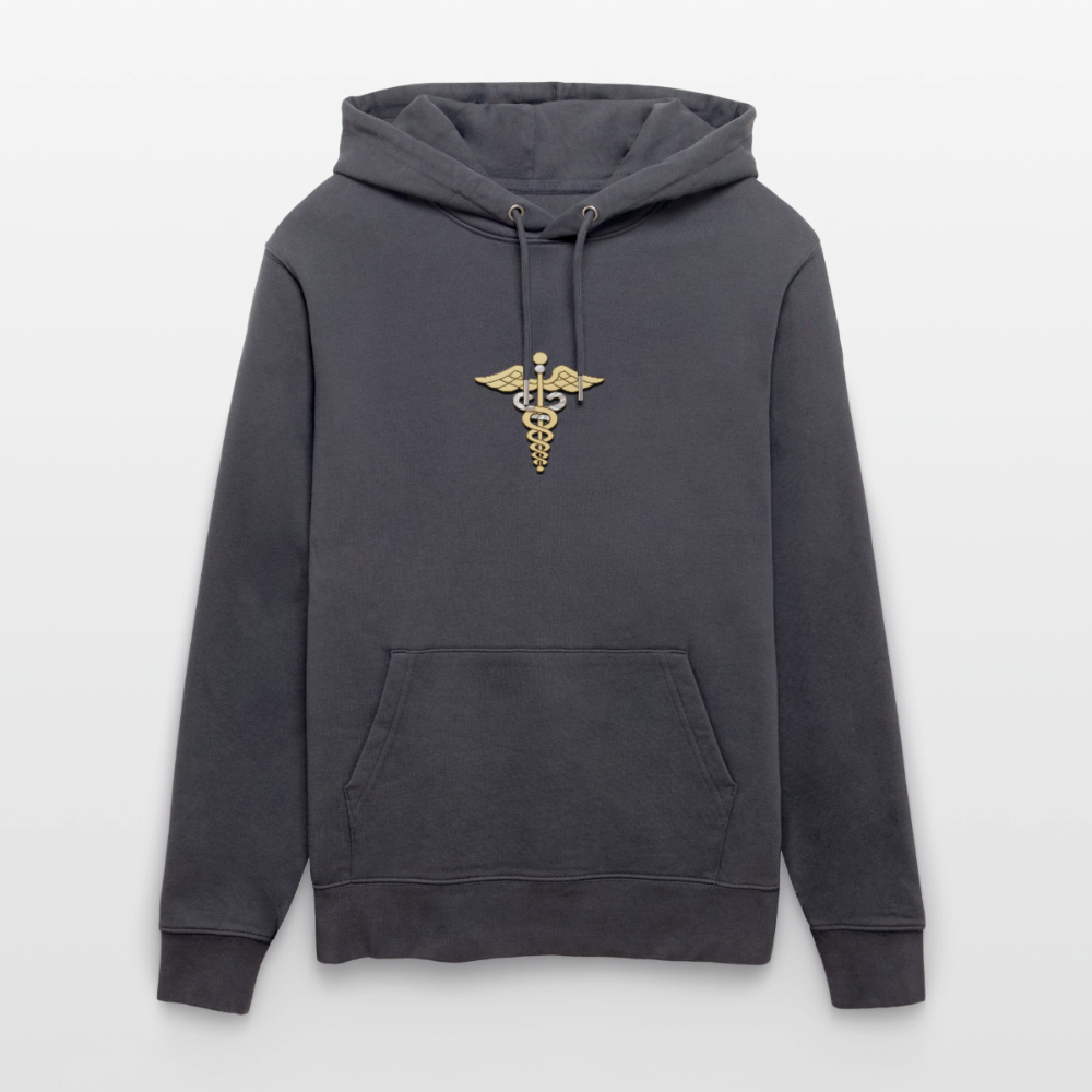 Unisex Bio-Hoodie "Merkurstab - Schutz" - Indigoblau