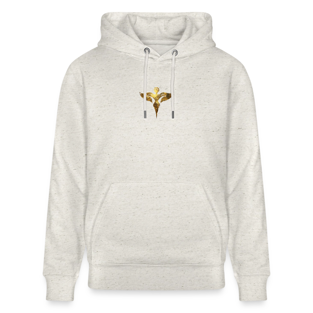 Unisex Bio-Hoodie hochwertig " Gaia" - Beige meliert