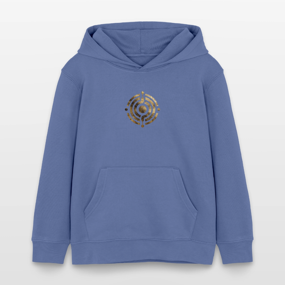 Kinder Organic Hoodie Mini Cruiser "Monade" - Blau