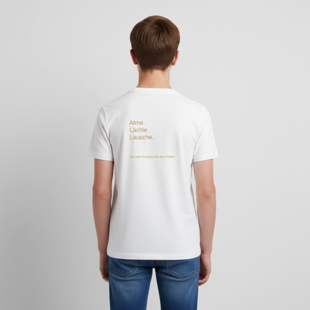 Teenager Premium T-Shirt "Monade" - Weiß