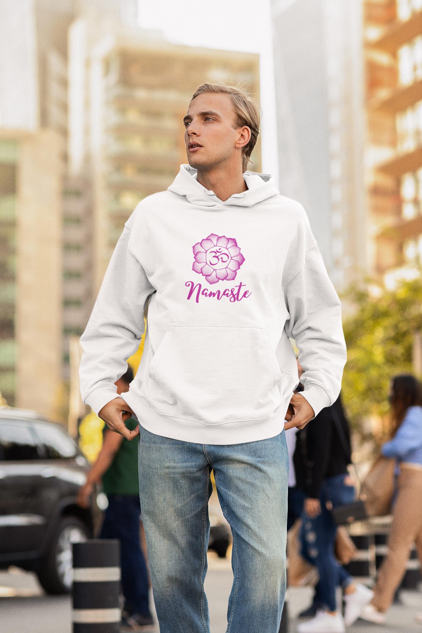 Premium Organic Hoodie unisex Namaste